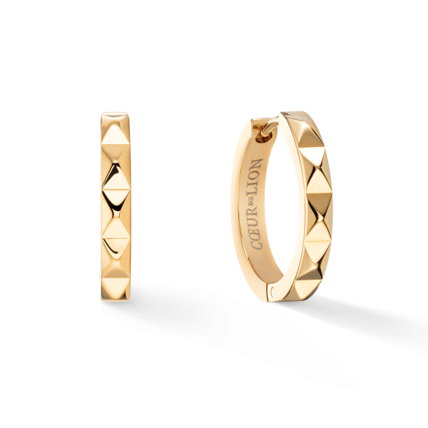 Hoop earrings Spikes 23 gold Online-Verkauf – Bild 2