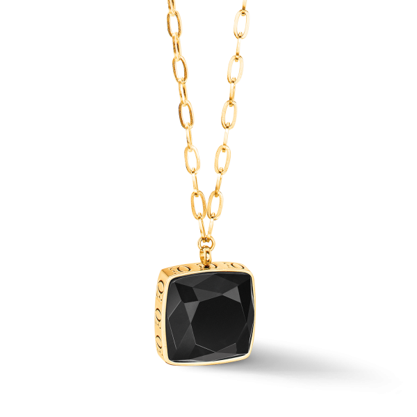 Necklace OE Amulet Square Onyx gold-black Verkauf – Bild 2
