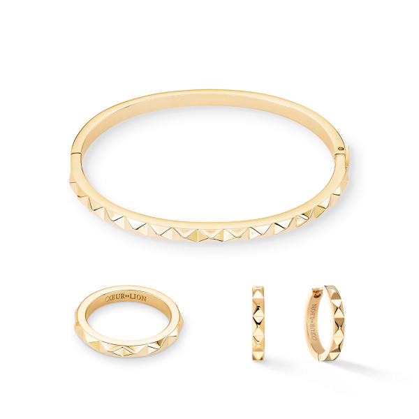 Hoop earrings Spikes 23 gold Online-Verkauf – Bild 3