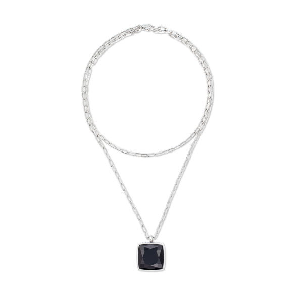 Necklace OE Amulet Square Onyx silver-black Online – Bild 4