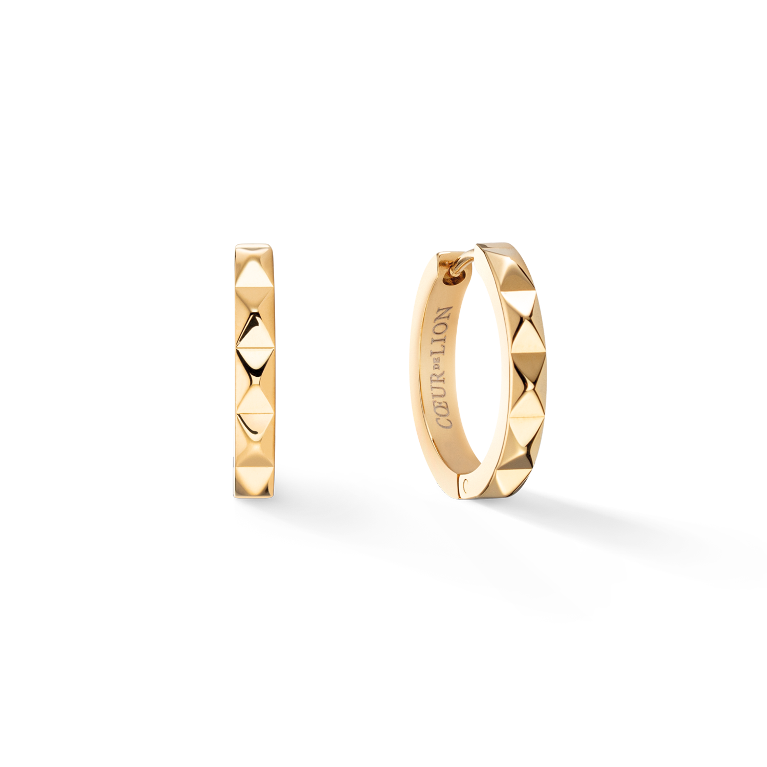 Hoop earrings Spikes 23 gold Online-Verkauf