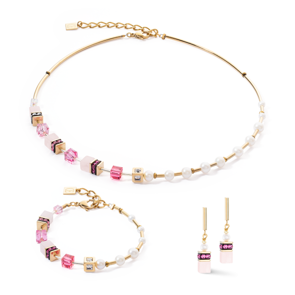 Bracelet GeoCUBE® Fusion Precious Pearl Mix gold-pink Online – Bild 3