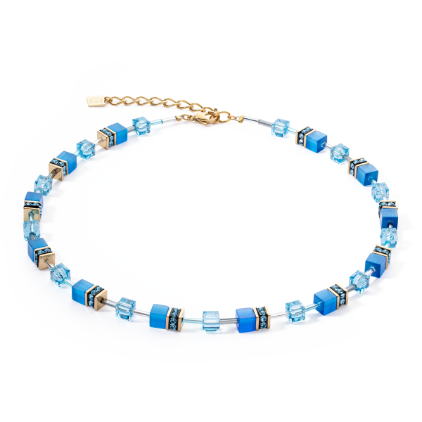 GeoCUBE® Iconic Mono Gold necklace turquoise Online-Schn?ppchen