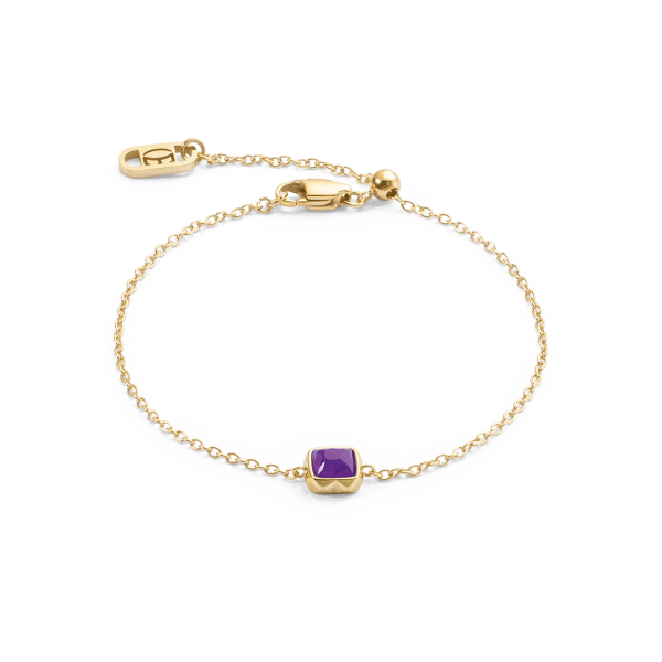 Birthstone February Bracelet Sugilite Gold Online-Verkauf