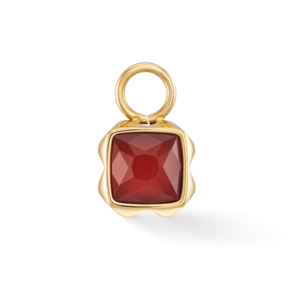 Birthstone January Charm Red Agate Gold Online – Bild 2