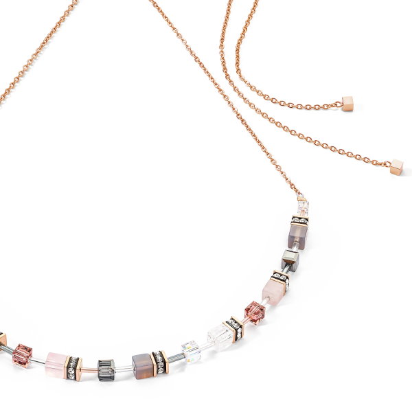 GeoCUBE® Iconic Nature Chain necklace rose Mode – Bild 2