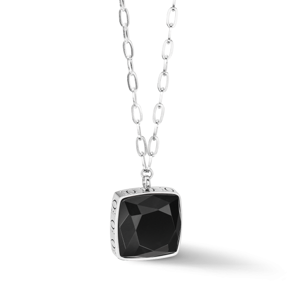 Necklace OE Amulet Square Onyx silver-black Online – Bild 3