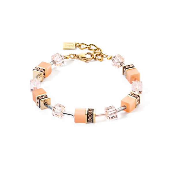GeoCUBE® Iconic Mono Gold bracelet Apricot Crush Online