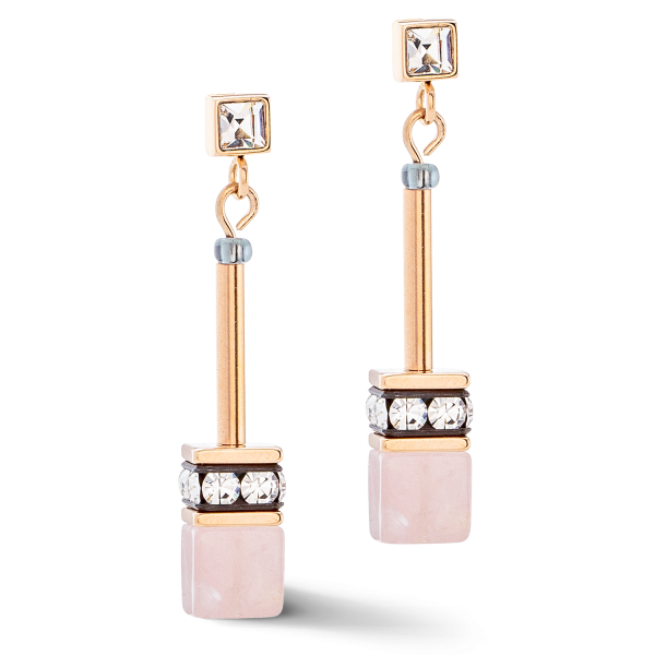 GeoCUBE® Iconic Nature Chain earrings rose Online – Bild 2