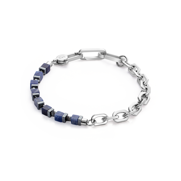 Bracelet Precious Fusion link chain blue-silver Online