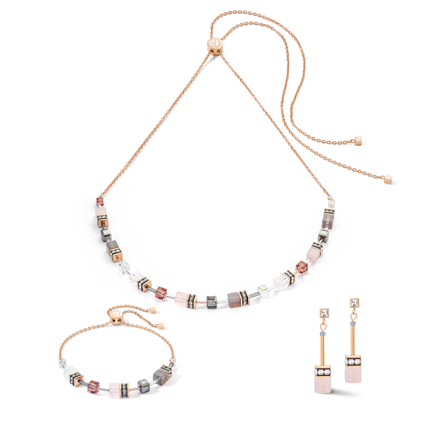 GeoCUBE® Iconic Nature Chain earrings rose Online – Bild 3