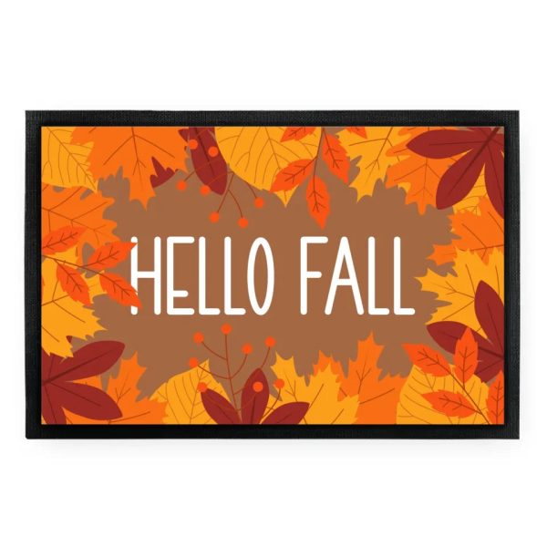 Fußmatte  Hello Fall  Motiv mit Blättern Im Angebot – Bild 3