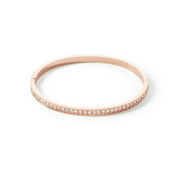 Bangle stainless steel & crystals slim rose gold crystal 19 Zu verkaufen