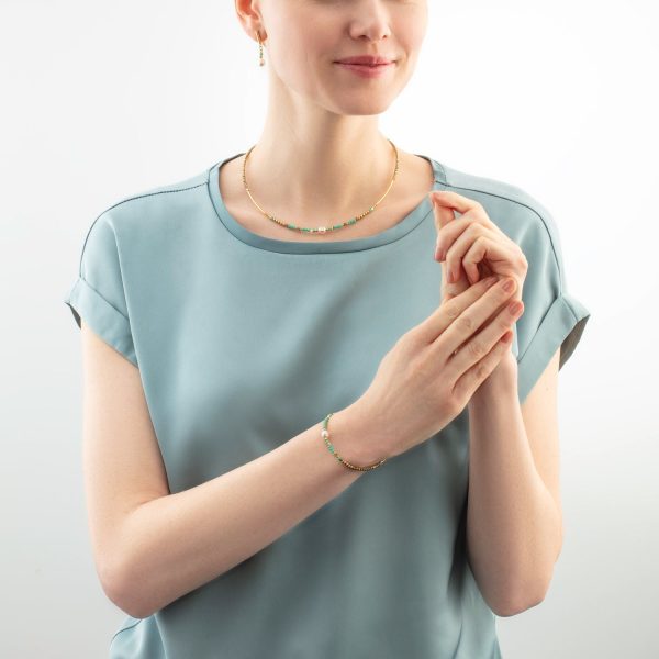 Necklace Lagoon Pearl gold-mint Schn?ppchen – Bild 4