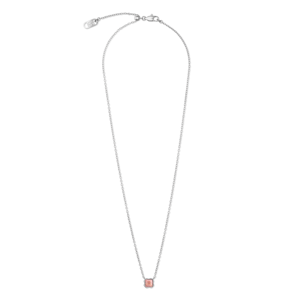 Birthstone July Necklace Rhodochrosite Silver Im Angebot