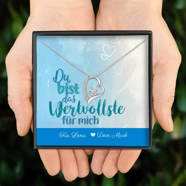 Halskette: Du bist das Wertvollste für mich - mit Namen personalisiert Online-Verkauf – Bild 4