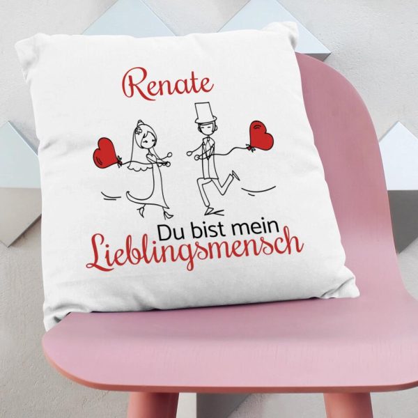 Kissen  Du bist mein Lieblingsmensch  - personalisiert mit Wunschnamen Angebot – Bild 4