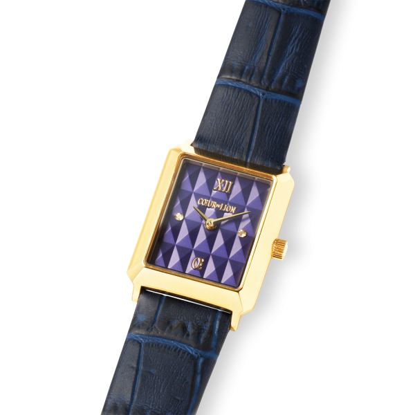 Watch Iconic Spikes Bracelet Leather Midnight Blue Gold Jetzt online – Bild 2