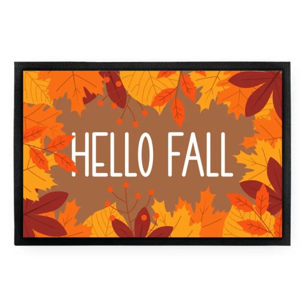Fußmatte  Hello Fall  Motiv mit Blättern Im Angebot – Bild 2
