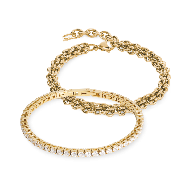 Tennis Mesh Chain Bracelet Gold Angebot
