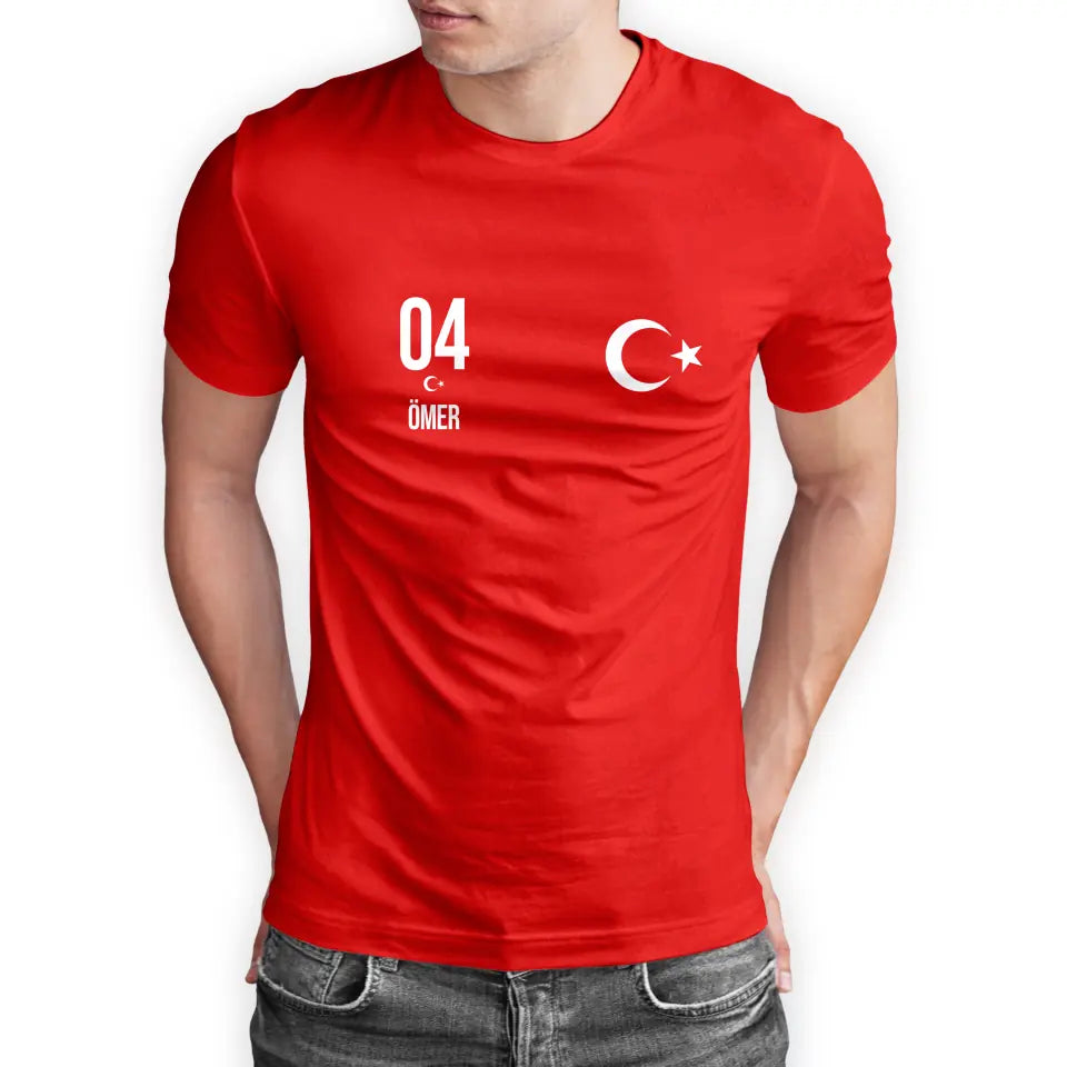 T-Shirt  EM Türkei  mit Wunschtext Rabatt