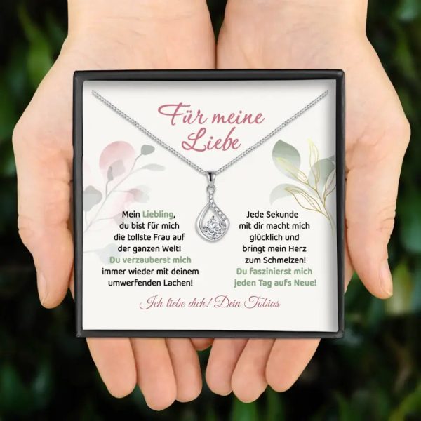 Halskette  Für meine Liebe  - mit Wunschtext Jetzt online