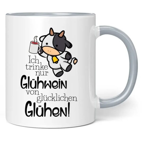 Tasse  Ich trinke nur Glühwein von glücklichen Glühen!  Online-Schn?ppchen – Bild 3