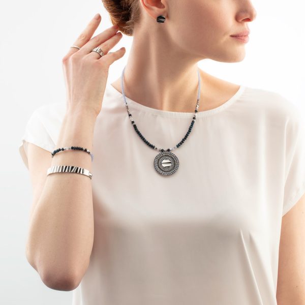 Necklace Amulet Modern Future silver-blue Verkauf – Bild 4