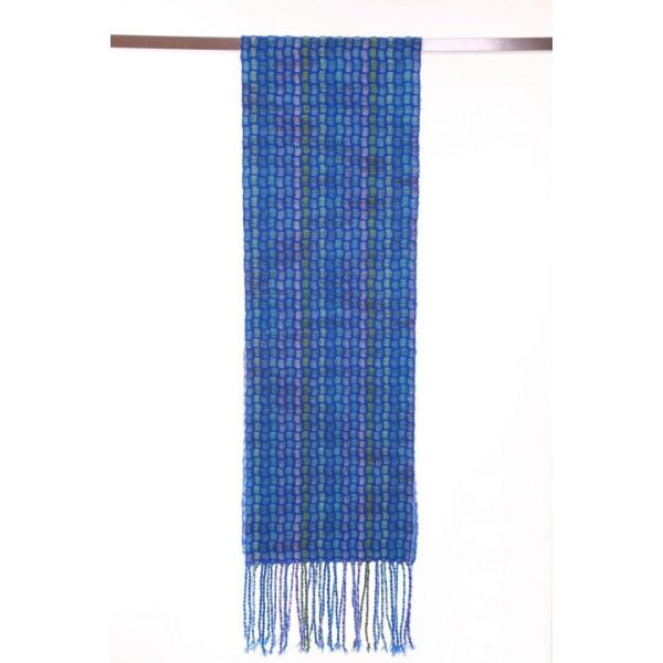 Handgefertigter Schal COBBLE Mohair und Wolle Im Angebot