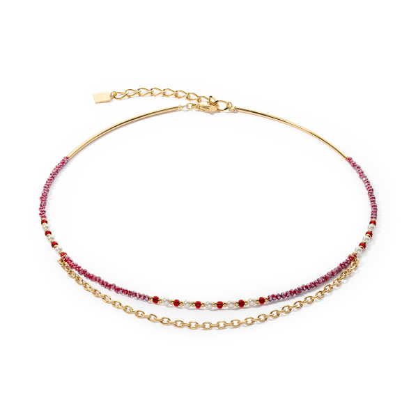 Necklace Twinkle Princess gold-red Im Angebot