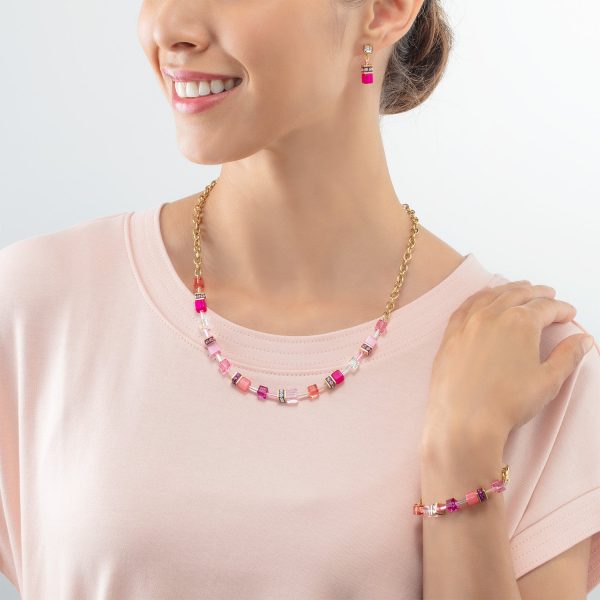 GeoCUBE® Iconic Chain necklace gold-magenta Online-Schn?ppchen – Bild 4