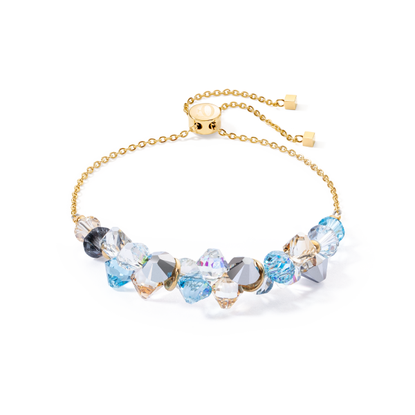 Dancing Crystals bracelet gold aqua Im Angebot