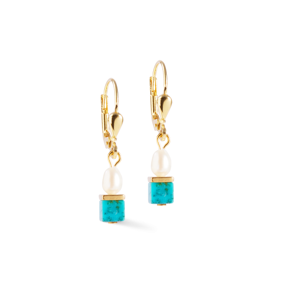 Earrings Princess Fusion Pearls turquoise Schn?ppchen – Bild 2
