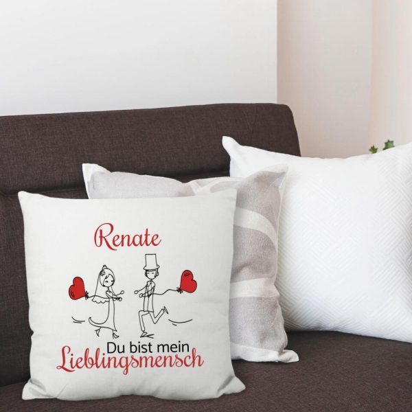 Kissen  Du bist mein Lieblingsmensch  - personalisiert mit Wunschnamen Angebot – Bild 2