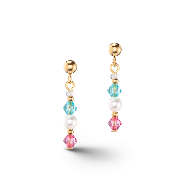 Princess Pearls earrings gold multicolour Mode