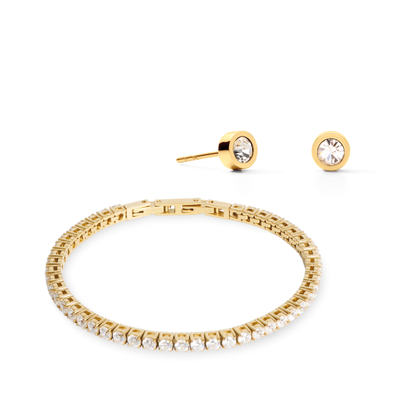 Tennis Stud Gold Crystal Verkauf
