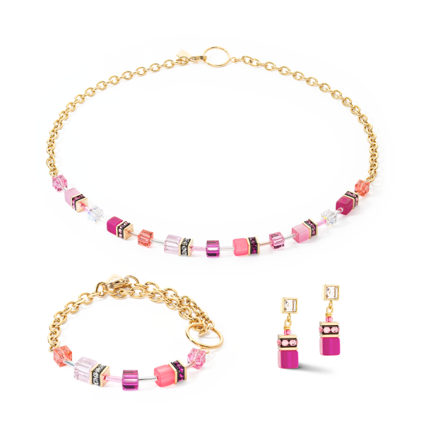 GeoCUBE® Iconic Chain necklace gold-magenta Online-Schn?ppchen – Bild 3