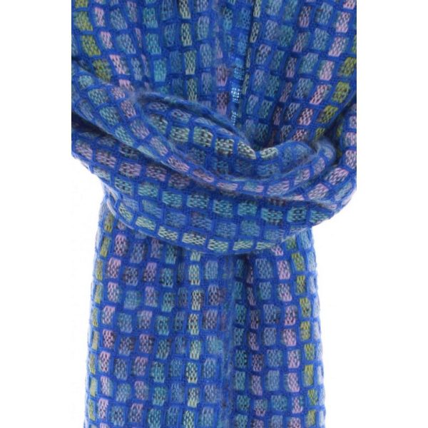 Handgefertigter Schal COBBLE Mohair und Wolle Im Angebot – Bild 3