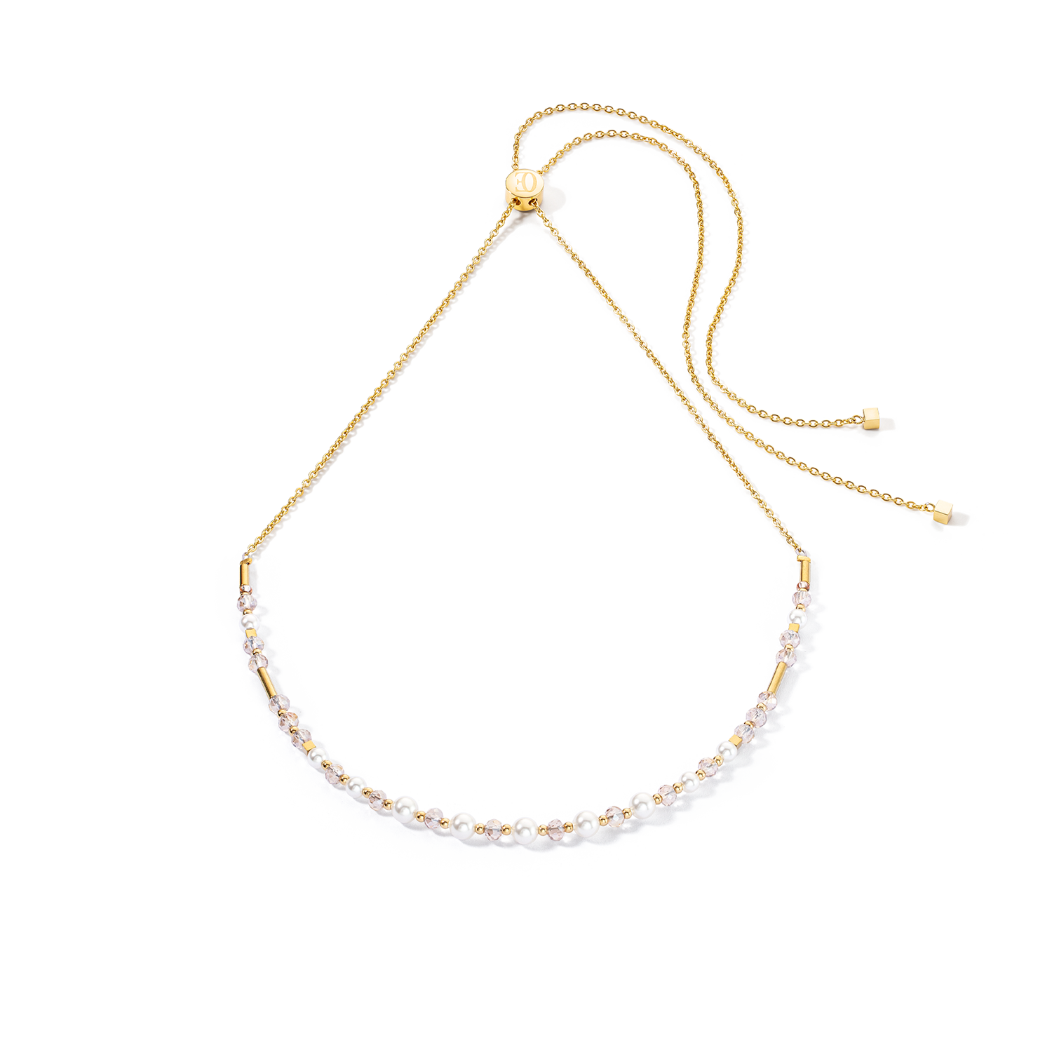 Princess Pearls Chain necklace gold-white Online-Schn?ppchen