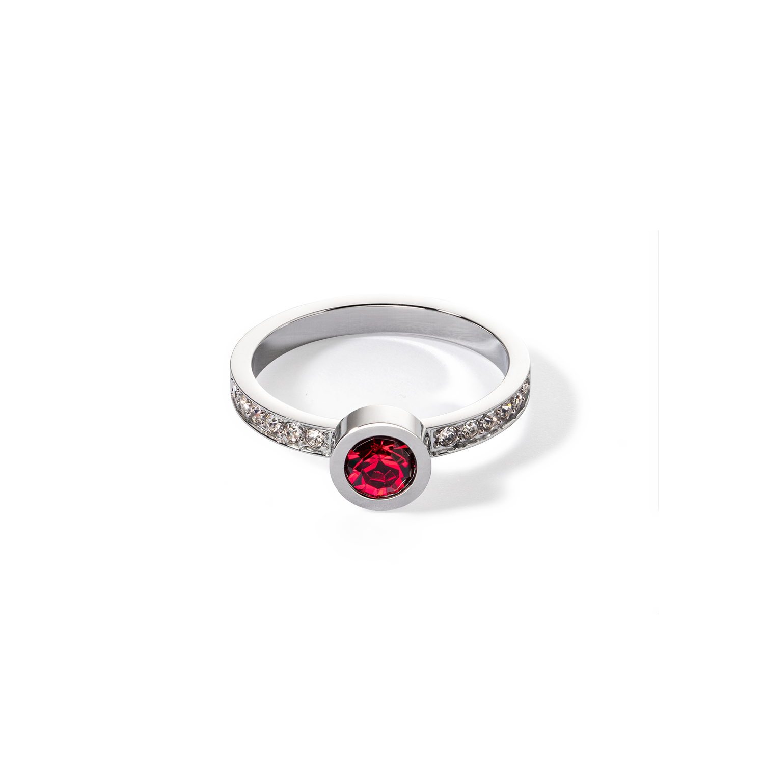 Sparkling Dots ring silver red Online