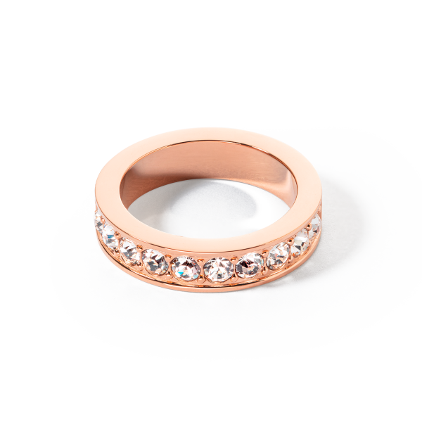 Ring stainless steel & crystals rose gold crystal Online – Bild 2