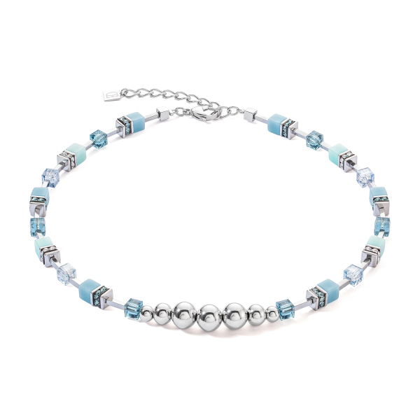 GeoCUBE® Fusion Spheres necklace ice blue Rabatt