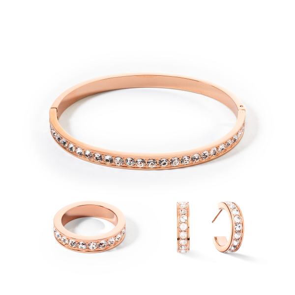 Ring stainless steel & crystals rose gold crystal Online – Bild 3